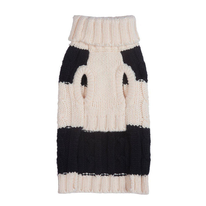 Fabdog | Black & White Fisherman Dog Jumper-Fabdog-Love My Hound