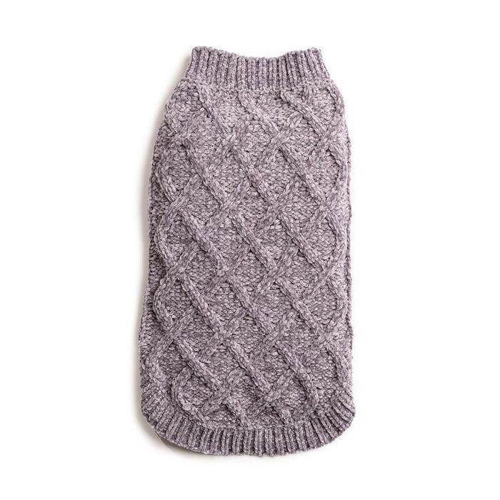 Fabdog | Chenille Super Soft Dog Jumper - Grey-Fabdog-Love My Hound