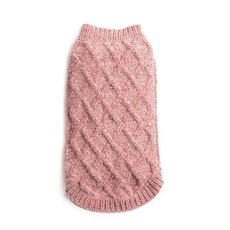 Fabdog | Chenille Super Soft Dog Jumper - Pink-Fabdog-Love My Hound