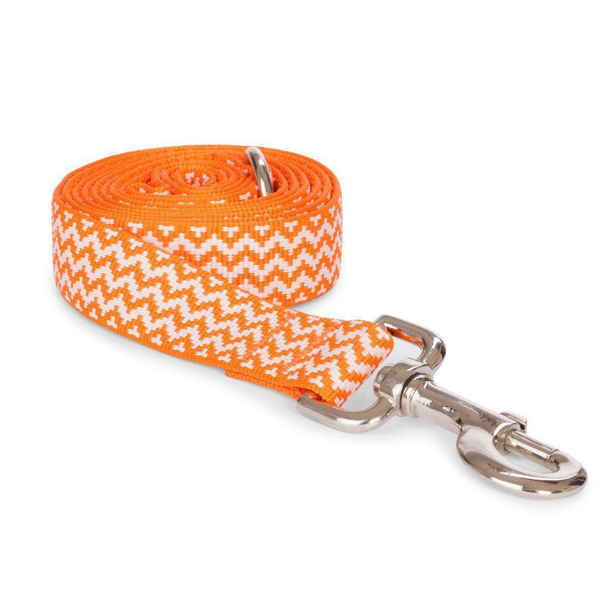 Fabdog | Chevron Dog Lead Orange-Fabdog-Love My Hound