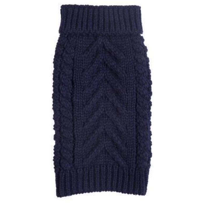 Fabdog | Chunky Turtleneck Dog Jumper - Navy