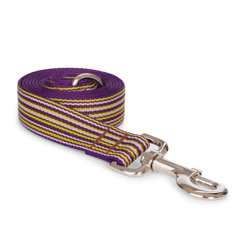 Fabdog | Mini Stripe Lead Purple-Fabdog-Love My Hound