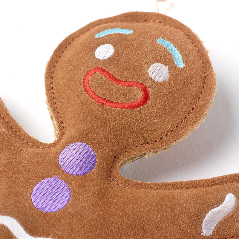 Green & Wilds | Eco Dog Toy - Jean Genie the Gingerbread Person-Green & Wilds-Love My Hound