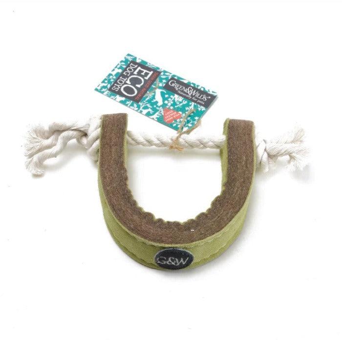 Green & Wilds | Eco Dog Toy - Push Me, Pull Me Ring