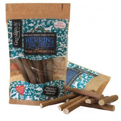 Green & Wilds | Herring Fish Sticks Dog Treats 100g