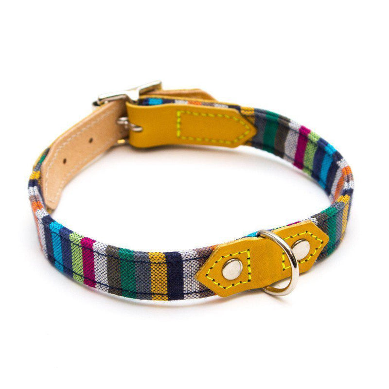 Hiro + Wolf Kikoy Bontanical Stripe Collar-Hiro + Wolf-Love My Hound