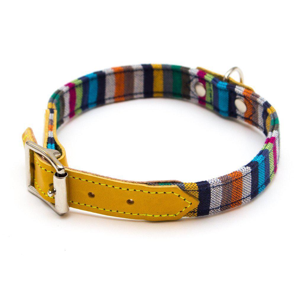 Hiro + Wolf Kikoy Bontanical Stripe Collar-Hiro + Wolf-Love My Hound