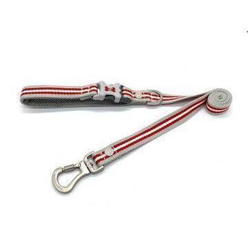 Hugo & Hudson - Red Classic Stripe Dog Lead-Hugo & Hudson-Love My Hound