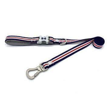 Hugo & Hudson - Red, White & Blue Classic Stripe Dog Lead