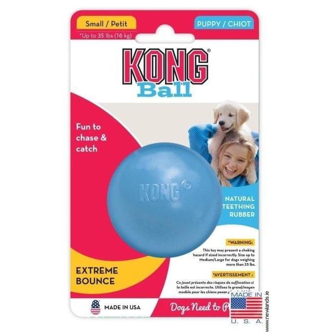 KONG Puppy Ball With Hole Blue-Kong-Love My Hound