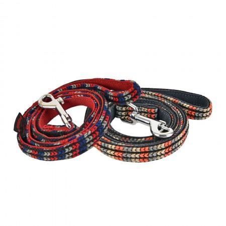 Puppia Soft Elliot Dog Leads - Wine & Grey-Puppia-Love My Hound