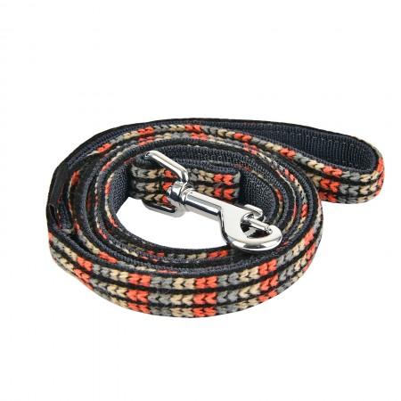 Puppia Soft Elliot Dog Leads - Wine & Grey