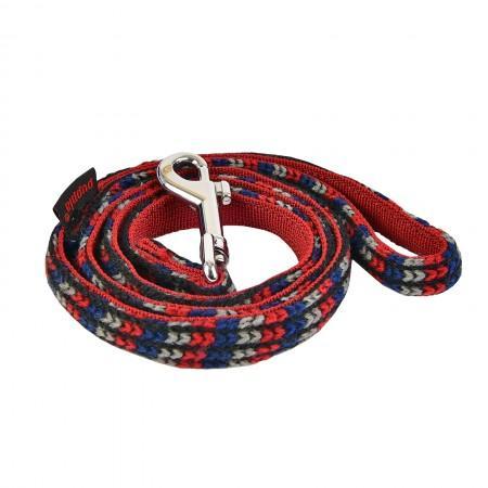 Puppia Soft Elliot Dog Leads - Wine & Grey-Puppia-Love My Hound