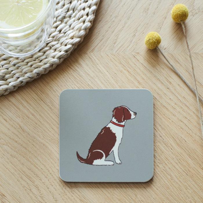 Sweet William - Liver & White Springer Spaniel Coaster-Sweet William-Love My Hound